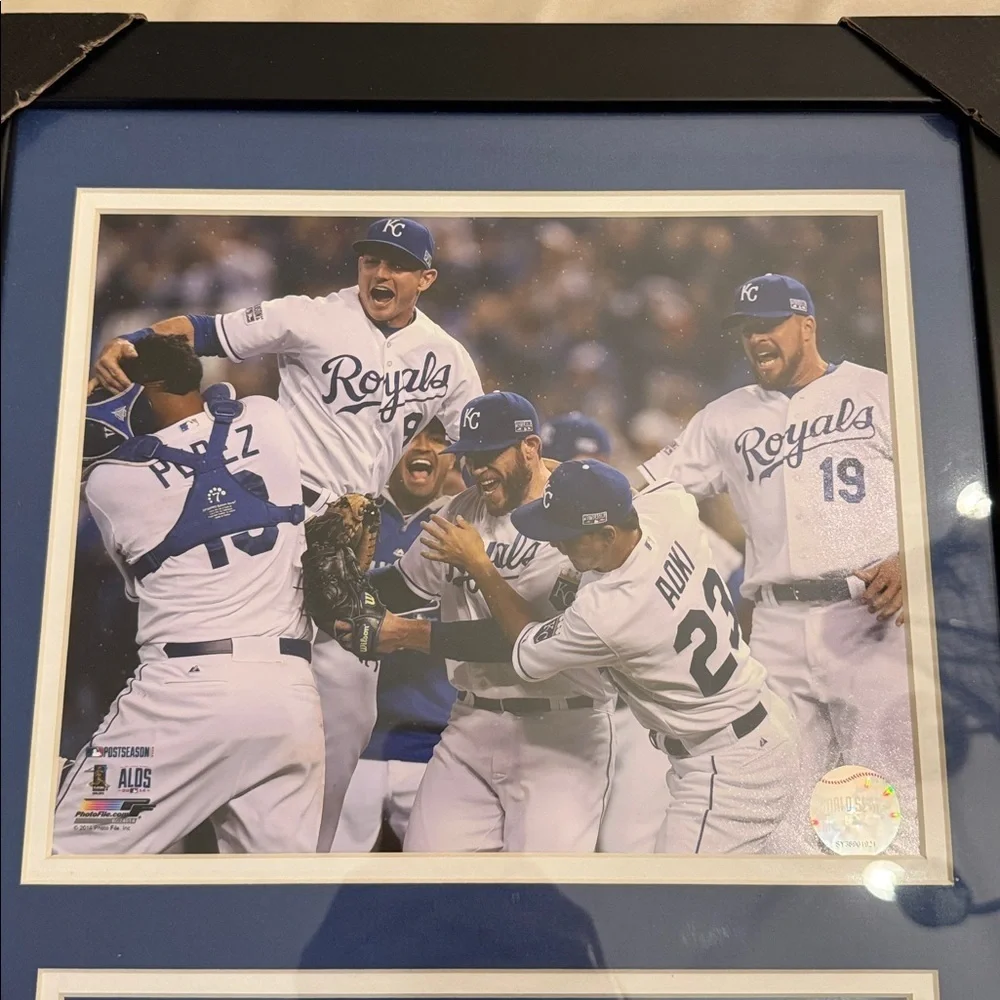 NEW! Framed 2014 Kansas City Royals Championship Photo Collage